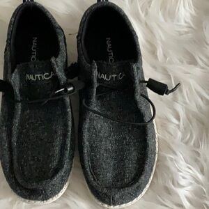 Nautica Black Moccasins Casual Slip-On Shoes